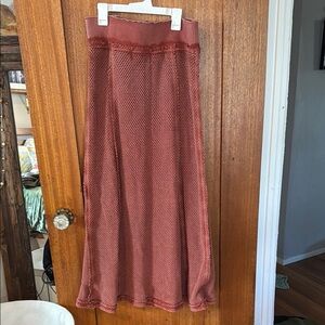 Free People Fauxchet Maxi Skirt Size S